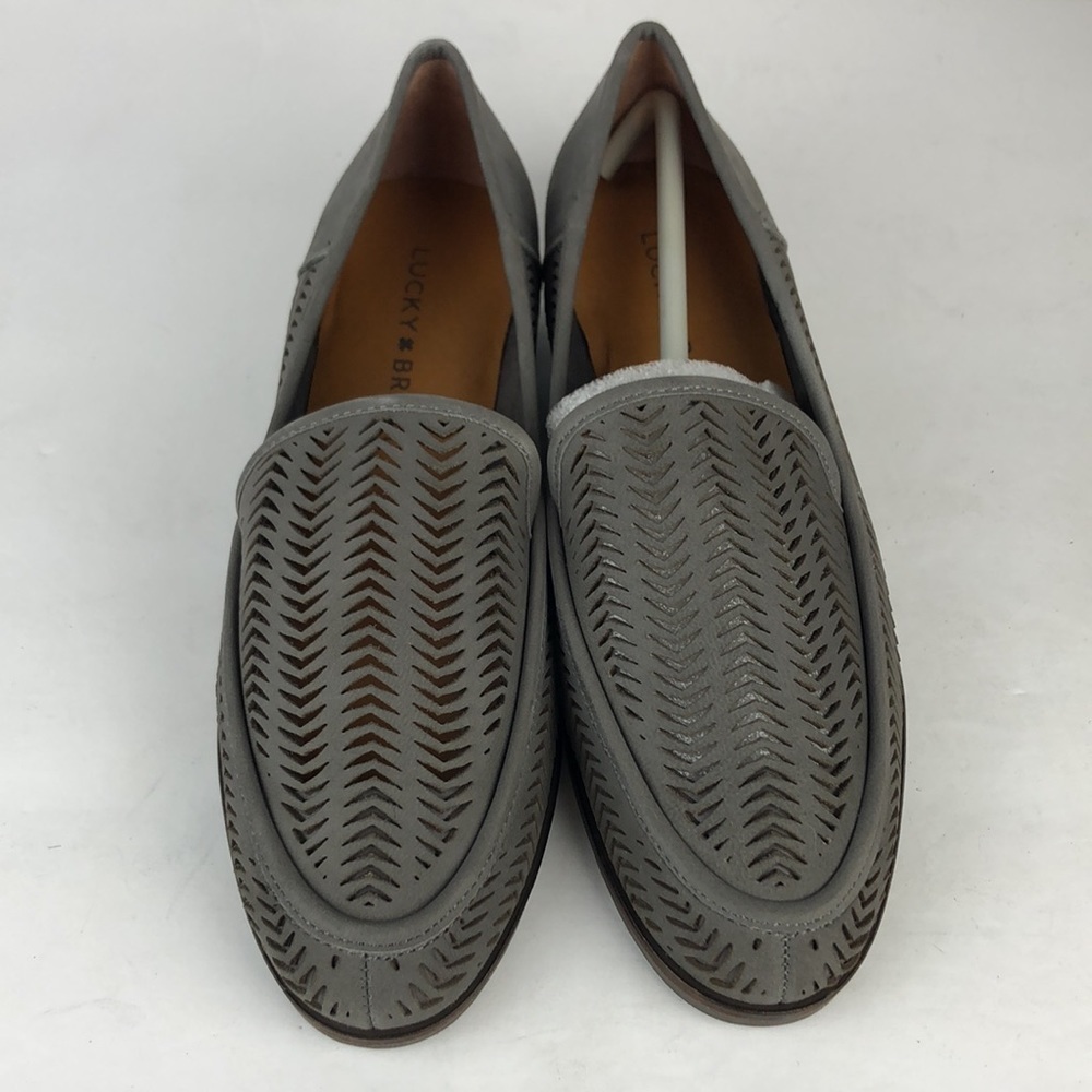 NEW Lucky Brand Camdyn Minimalist Cut Out Leather Loafer Flats 6 - Picture 3 of 10